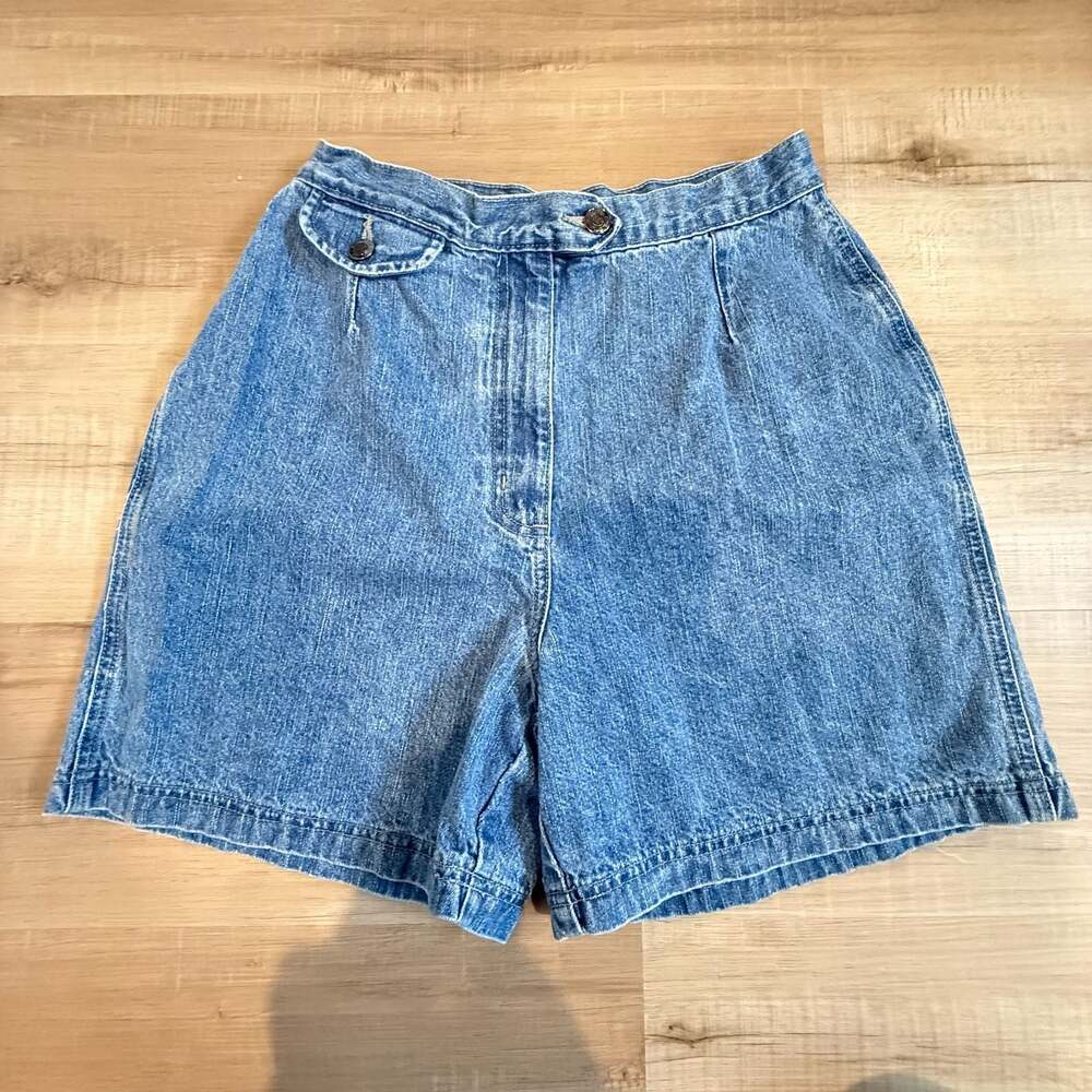 Vintage St John Bay High-Waisted Mom Denim Shorts Size 12